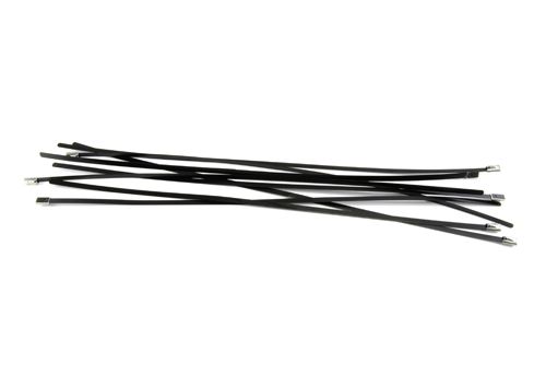 316 Stainless Steel Black Poly COATED Cable Ties 7.9mm x 520mm - 100 Pack