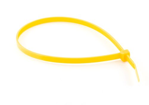 Nylon Cable Ties 4.8mm x 200mm Yellow - 100 Ties (1 pack)