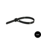 RELEASABLE Nylon Cable Ties 7.6mm x 200mm Black - 100 Ties (1 pack)
