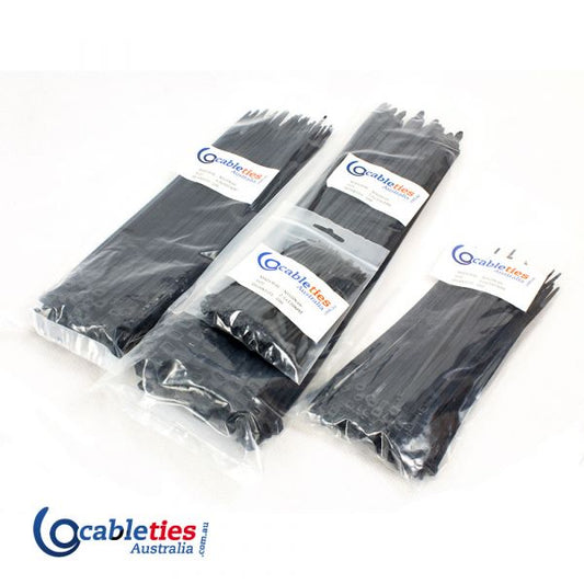 Nylon Cable Ties 9.0mm x 920mm Black - 100 Ties (1 pack)