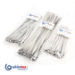304 Grade Stainless Steel Cable Ties 4.6mm x 200mm - 1000 Ties (10 packs)