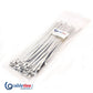 316 Grade Stainless Steel Cable Ties 7.9mm x 350mm - 100 Ties (1 pack)