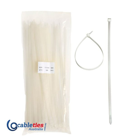 Nylon Cable Ties 9.0mm x 1168mm Natural - 100 Ties (1 packs)